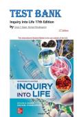 Test Bank - for Inquiry into Life 17th Edition by Sylvia S&period; Mader&comma; Michael Windelspecht&comma; All Chapters &vert; Complete Guide A&plus;&period; Latest Edition&period;