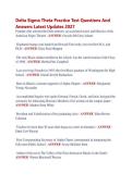Delta Sigma Theta Practice Test Questions And  Answers Latest Updates 2027 