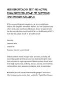 HESI GERONTOLOGY TEST 540 ACTUAL EXAM PAPER 2026 COMPLETE QUESTIONS AND ANSWERS GRADED A&plus;