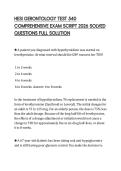 HESI GERONTOLOGY TEST 540 COMPREHENSIVE EXAM SCRIPT 2026 SOLVED QUESTIONS FULL SOLUTION