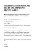 HESI GERONTOLOGY TEST 540 FINAL PAPER 2026 TEST PAPER QUESTIONS AND SOLUTIONS GRADED A&plus;