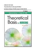 COMPLETE TEST BANK Theoretical Basis for Nursing 5th Edition by Melanie McEwen PhD RN&comma; Evelyn M&period; Wills PhD RN