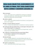 WGU D658 OBJECTIVE ASSESSMENTS V1 V2 AND V3 FINAL TEST 2026 QUESTIONS WITH CORRECT ANSWERS GRADED A&plus;