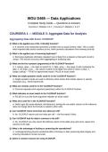 WGU D465 Data Applications Complete Coursera Study Guide