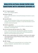 WGU D753 ACTUAL EXAM PAPER 2026 QUESTIONS WITH ANSWERS GRADED A&plus;