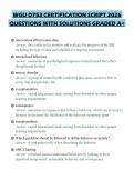 WGU D753 CERTIFICATION SCRIPT 2026 QUESTIONS WITH SOLUTIONS GRADED A&plus;
