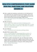 WGU D753 COMPREHENSIVE STUDY GUIDE 2026 FULL QUESTIONS AND SOLUTIONS GRADED A&plus;
