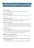 WGU D753 PRACTICE EXAMINATION 2026 QUESTIONS WITH ANSWERS GRADED A&plus;