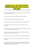 MPOETC ACT 120 CERTIFICATION EXAM REVIEW with correct answers 100&percnt; 2026