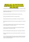 MPOETC ACT 120 CERTIFICATION EXAM REVIEW with correct answers 100&percnt; 2026 2027