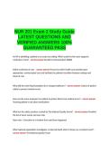 NUR 201 Exam 2 Study Guide LATEST QUESTIONS AND VERIFIED ANSWERS 100- GUARANTEED PASS&period;