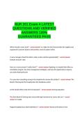 NUR 201 Exam 4 LATEST QUESTIONS AND VERIFIED ANSWERS 100- GUARANTEED PASS&period;doc