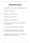 MAYO ECG EXAM  QUESTIONS AND ANSWERS 2026