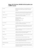 Biology 1201 Final Exam UPDATED ACTUAL Questions and  CORRECT Answers 