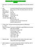 Accounting VEE - 3 Test Exam With Complete Solutions