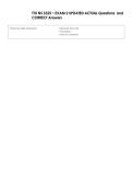 TTU NS 3325 ~ EXAM 2 UPDATED ACTUAL Questions  and  CORRECT Answers 