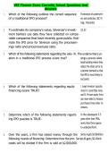 VEE Finance Exam Correctly Solved Questions And Answers 
