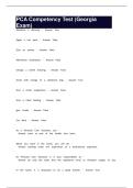 PCA Competency Test &lpar;Georgia Exam&rpar;