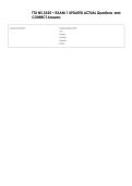 TTU NS 3325 ~ EXAM 1 UPDATED ACTUAL Questions  and  CORRECT Answers