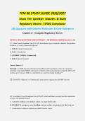 TFM 08 Study Guide 2026-2027 &vert; Texas Fire Sprinkler Statutes & Rules &vert; SFMO Compliance &vert; Regulatory Review &vert; 100 Q&A &plus; Code References &vert; Pass Guaranteed - A&plus; Graded