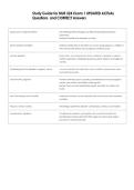 Study Guide for NUR 324 Exam 1 UPDATED ACTUAL  Questions  and CORRECT Answers