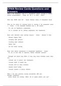 CPAN Review Cards Questions and Answers 
