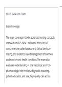NURS 5434 Final ACTUAL EXAM LATEST UPDATE THIS YEAR QUESTIONS AN DETAILED ANSWERS&lowbar;compressed