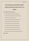 WGU C216 MBA Capstone QUESTIONS AND CORRECT VERIFIED SOLUTIONS LATEST UPDATE THIS YEAR &ndash; JUST RELEASED