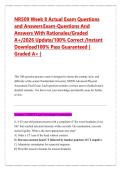 NR509 Week 4 Midterm Exam Due 1st February 2026 Complete Actual Exam Questions 1- 100  NR-509 Advanced Physical Assessment NR 509 Midterm and Finals Examplify Online  Proctored Exam Questions and Answers 