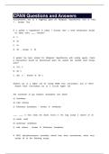 CPAN Questions and Answers 