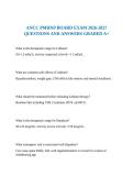 ANCC PMHNP BOARD EXAM 2026-2027 QUESTIONS AND ANSWERS GRADED A&plus;