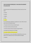 WGU D116 ADVANCED PHARMACOLOGY &ndash; FINAL EXAM & PRE-ASSESSMENT 200 Questions 2026
