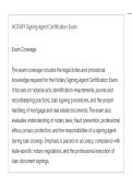 NOTARY Signing Agent Certification ACTUAL EXAM LATEST UPDATE THIS YEAR QUESTIONS AN DETAILED ANSWERS&lowbar;compressed&period;pdf