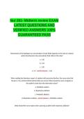 Nur 201- Midterm review EXAM LATEST QUESTIONS AND VERIFIED ANSWERS 100- GUARANTEED PASS&period;