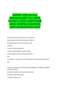 NUR201 ch39 sensory alterations EXAM QUESTIONS AND VERIFIED ANSWERS 100- GUARANTEED PASS&period;