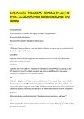 ScribeAmerica - FINAL EXAM - GENERAL OP Score 80 - 90&percnt; to pass GUARANTEED SUCCESS 2025&sol;2026 NEW EDITION