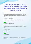 NURS 5434&sol; NURS5434 Final Exam &ndash; Family III &lpar;FNP 3&rpar; Review&vert; UTA &lpar;Latest 2026 Update&rpar; 100&percnt; Verified Questions & Answers &vert; Grade A