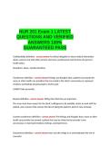 NUR 201 Med Surg Exam 1&comma;2&comma;3 &semi;NUR 201 Exam 2 Study Guide LATEST QUESTIONS AND VERIFIED ANSWERS 100- GUARANTEED PASS&period;