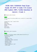 NURS 5434&sol; NURS5434 Final Exam &ndash; Family III &lpar;FNP 3&rpar; Guide&vert; UTA &lpar;Latest 2026 Update&rpar; 100&percnt; Verified Questions & Answers &vert; Grade A