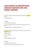 HACC NURSING 140 MIDTERM EXAM COMPLETE QUESTIONS AND 100&percnt; CORRECT ANSWERS