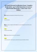 EPA 608 Universal Certification Exam &vert; Complete  Study Guide &vert; 250 Verified Questions & Answers  with Detailed Rationales &vert; Latest 2026&ndash;2027  Edition