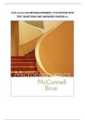 Test bank for Microeconomics 17th Edition with test questions and answers graded A&plus;