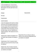 HESI Module 4 Test Questions with Answers Rated A