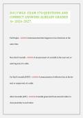 D413 WGU Network Exam Questions & Answers 2026&ndash;2027 &vert; Complete Study Guide &lpar;A&plus; Grade&rpar;
