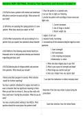 Hondros NUR 180 FINAL Hondros Test Questions and Answers Graded A&plus;