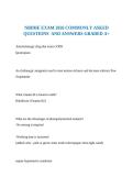 NBDHE EXAM 2026 COMMONLY ASKED  QUESTIONS  AND ANSWERS GRADED A&plus;