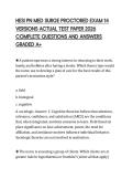HESI PN MED SURGE PROCTORED EXAM 14 VERSIONS ACTUAL TEST PAPER 2026 COMPLETE QUESTIONS AND ANSWERS GRADED A&plus;