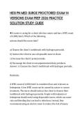 HESI PN MED SURGE PROCTORED EXAM 14 VERSIONS EXAM PREP 2026 PRACTICE SOLUTION STUDY GUIDE