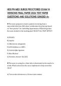 HESI PN MED SURGE PROCTORED EXAM 14 VERSIONS FINAL PAPER 2026 TEST PAPER QUESTIONS AND SOLUTIONS GRADED A&plus;