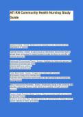 ATI RN Community Health Nursing Study Guide
